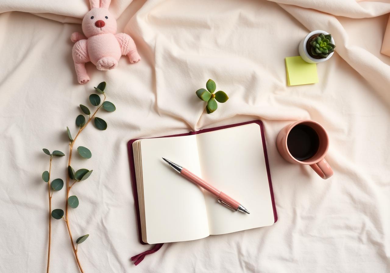 Cozy journaling desk